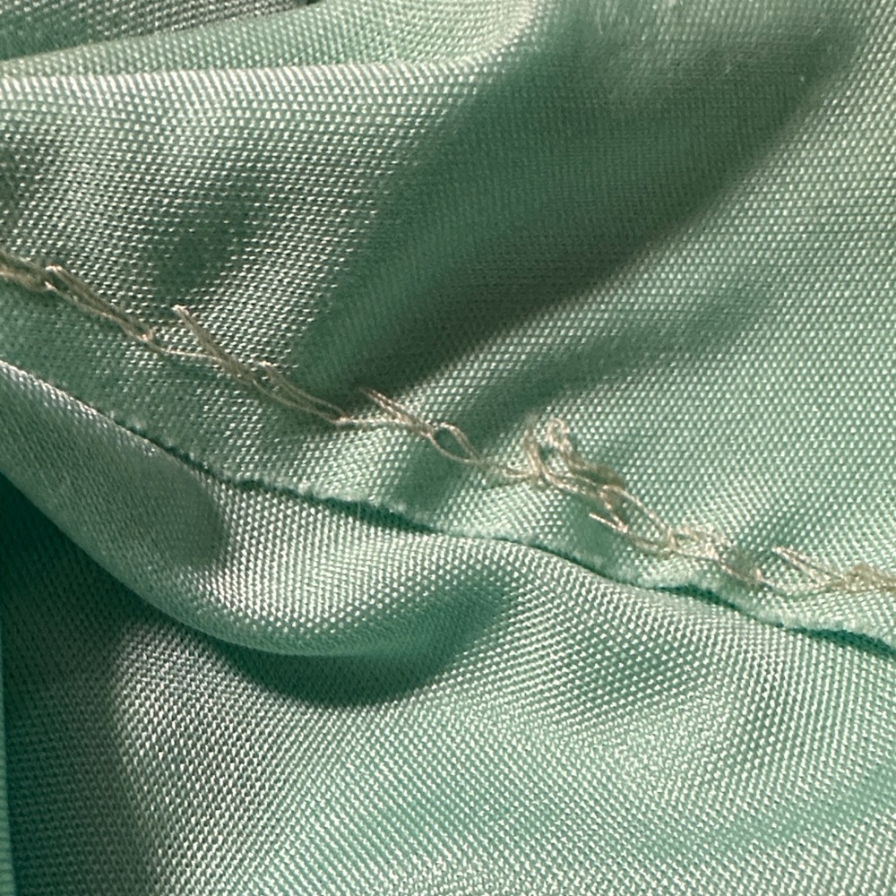 Kay Kipps New York Vintage Elegant Beaded Mint Green Long Sleeve Evening Dress - Picture 14 of 14